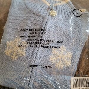 Quacker Factory snowflake sweater